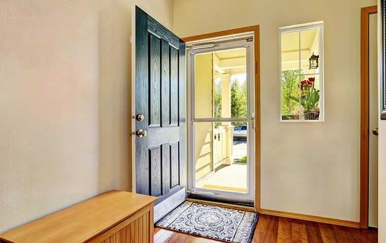 an open door in a louisville home