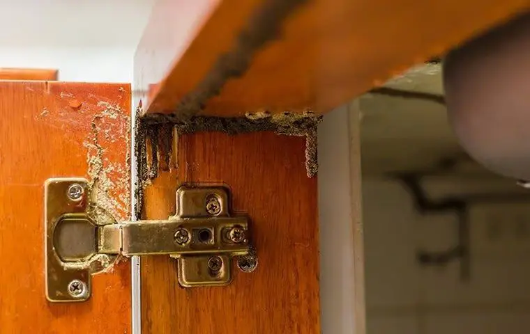 Are Termites Dangerous? Termites can chew through wood, but thankfully their mouths are too small to penetrate human skin. Contact Action Pest Control if you think you have termites.