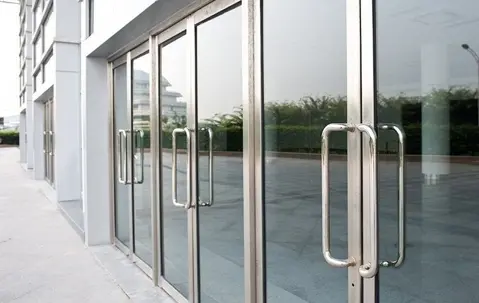 doors of a commercial building